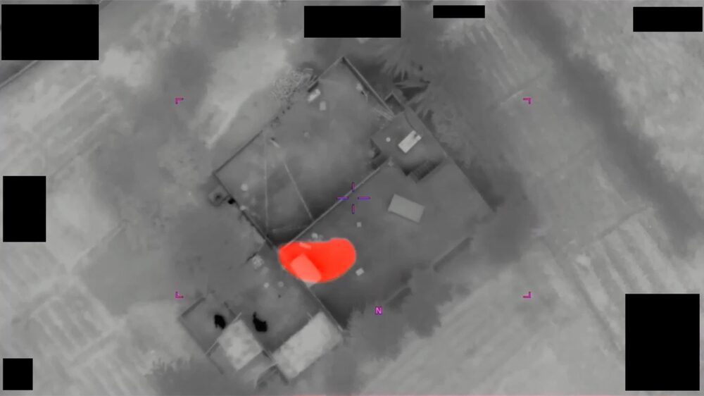 PURSUE infrared sensor footage — a thermal object over terrain
