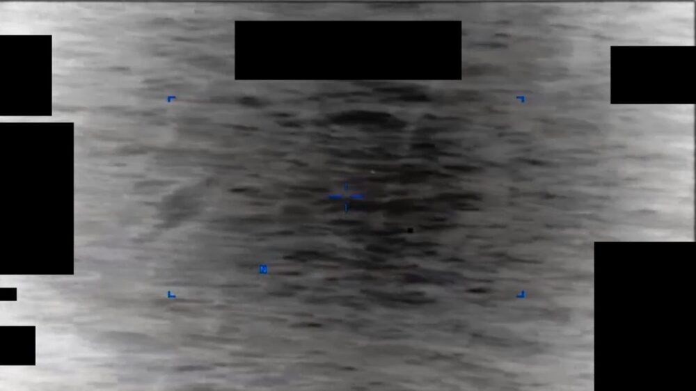 PURSUE sensor footage — a contact over open water