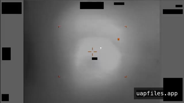 DOW-UAP-PR028, a short-wave infrared display with a bright object inside a haloed circle