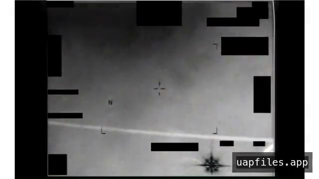 DOW-UAP-PR038, an infrared display with a bright star-shaped area of contrast near the bottom right