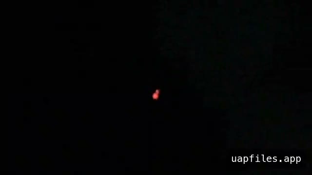 FBI-UAP-PR002, a phone video of a single red glowing light in a dark sky