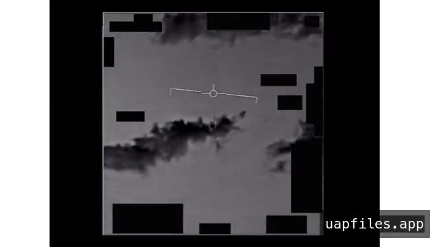 DOW-UAP-PR069, an infrared display with a reticle and a small dark object